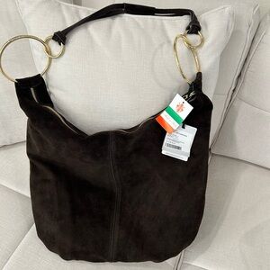 NWT Marlon Italian suede leather bag